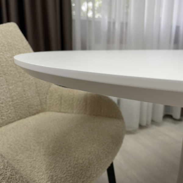 Oval folding dining table B-WOOD made of HPL
